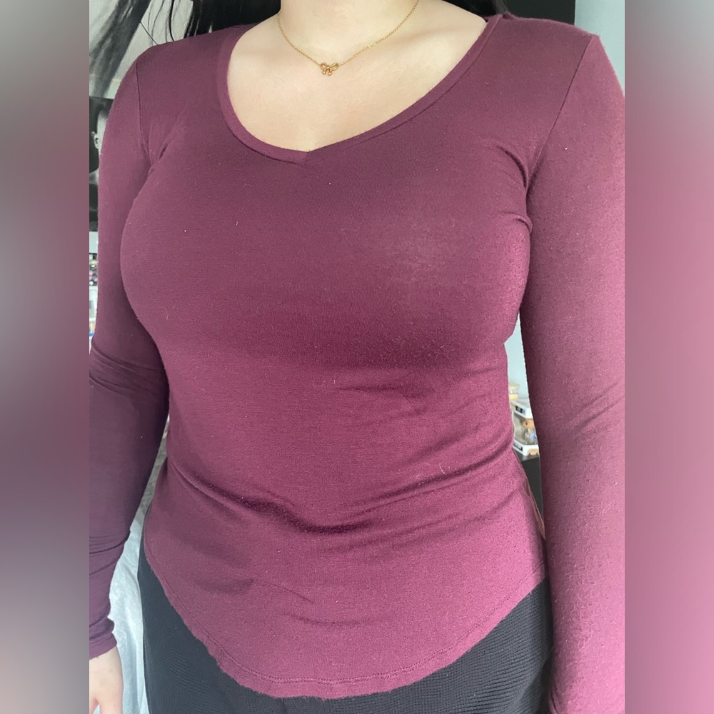 Maroon Aeropostale Seriously Soft Long sleeve